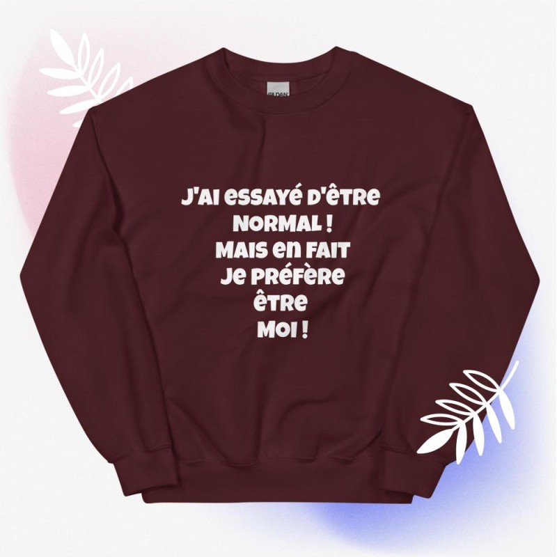 Sweat Unisexe à Col Rond