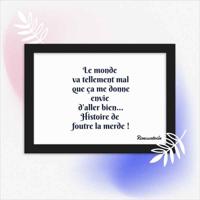 Poster en Papier Mat Encadré