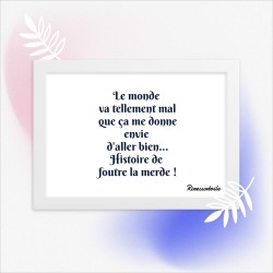 Poster en Papier Mat Encadré