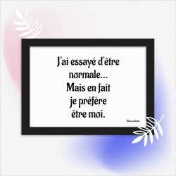 Poster en Papier Mat Encadré