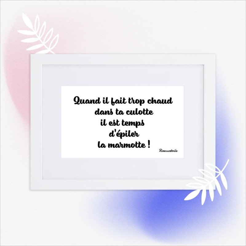 Poster en Papier Mat Encadré