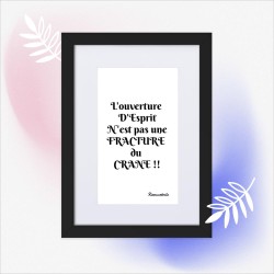 Poster en Papier Mat Encadré