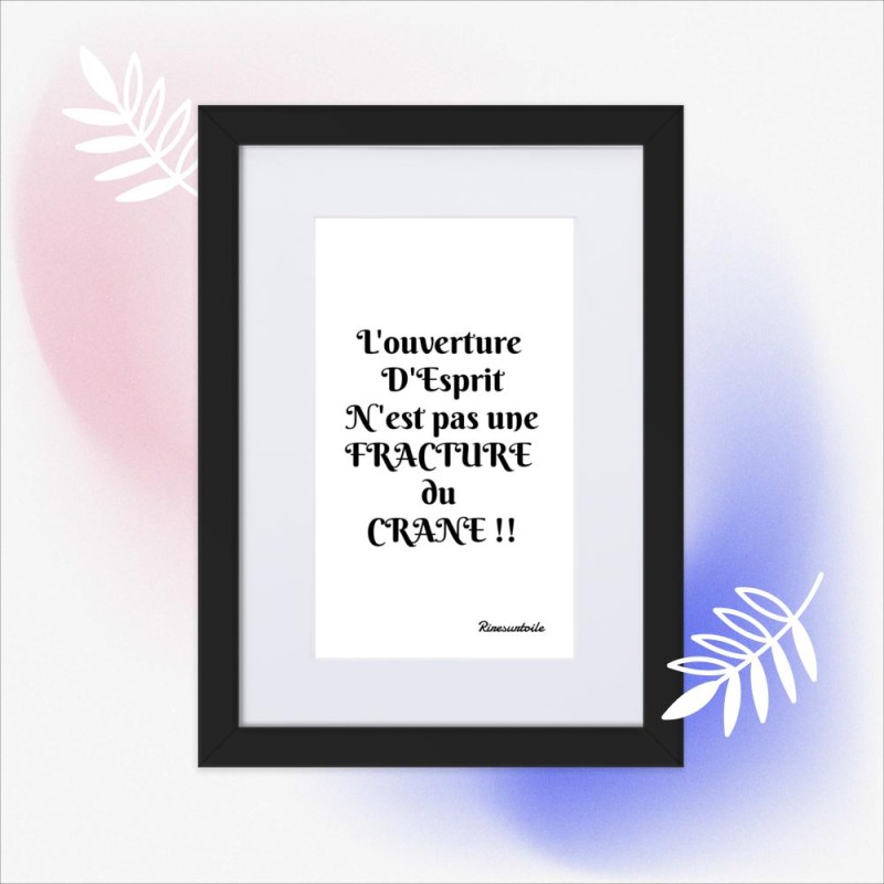 Poster en Papier Mat Encadré