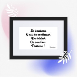 Poster en Papier Mat Encadré