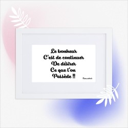 Poster en Papier Mat Encadré