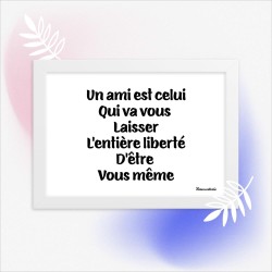 Poster en Papier Mat Encadré