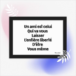 Poster en Papier Mat Encadré