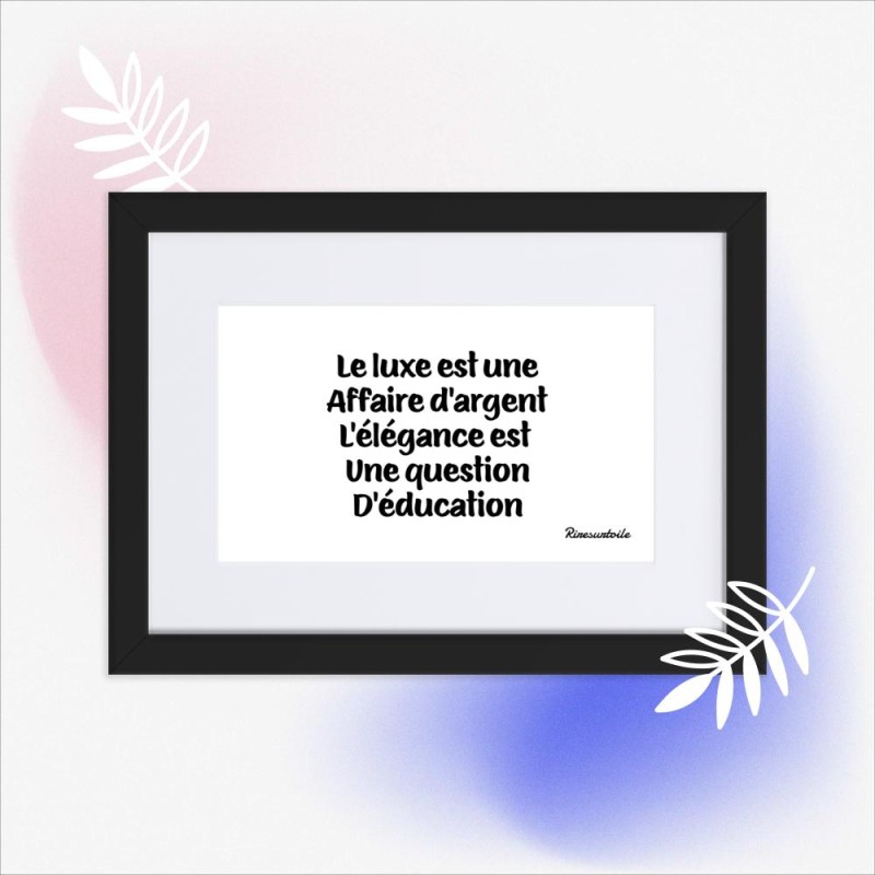 Poster en Papier Mat Encadré