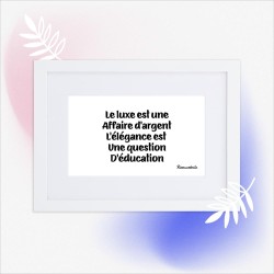 Poster en Papier Mat Encadré