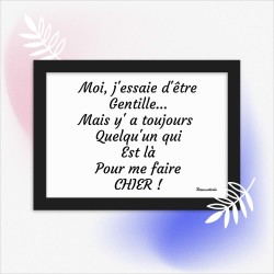 Poster en Papier Mat Encadré