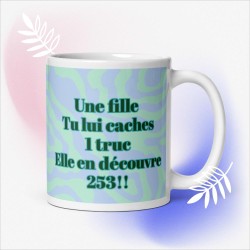 White glossy mug